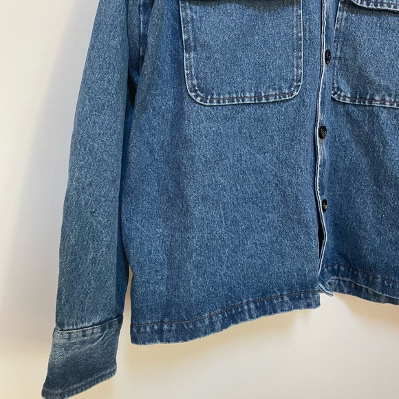 NWOT LC23 Embroidered Denim Overshirt Size XL - Picture 7 of 12